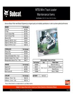 bobcat mt50 specifications